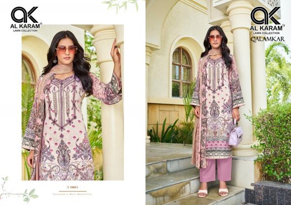Al karam qalamkar karachi dress material wholesalers india